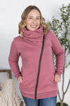 ***PRE-ORDER*** Michelle Mae &quot;Quinn&quot; Zip Up Cowl - Mulberry