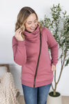 ***PRE-ORDER*** Michelle Mae &quot;Quinn&quot; Zip Up Cowl - Mulberry