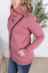 ***PRE-ORDER*** Michelle Mae &quot;Quinn&quot; Zip Up Cowl - Mulberry