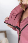 ***PRE-ORDER*** Michelle Mae &quot;Quinn&quot; Zip Up Cowl - Mulberry