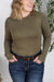 Michelle Mae "Blair" Long Sleeve Top - Olive