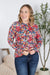 Michelle Mae "Blair" Long Sleeve Top - Bright Fall Floral
