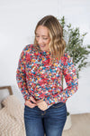 Michelle Mae &quot;Blair&quot; Long Sleeve Top - Bright Fall Floral