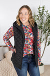 Michelle Mae &quot;Heather&quot; Hooded Vest - Black