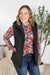 Michelle Mae "Heather" Hooded Vest - Black