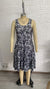 Alena Tiered Dress with Pockets - Black Floral
