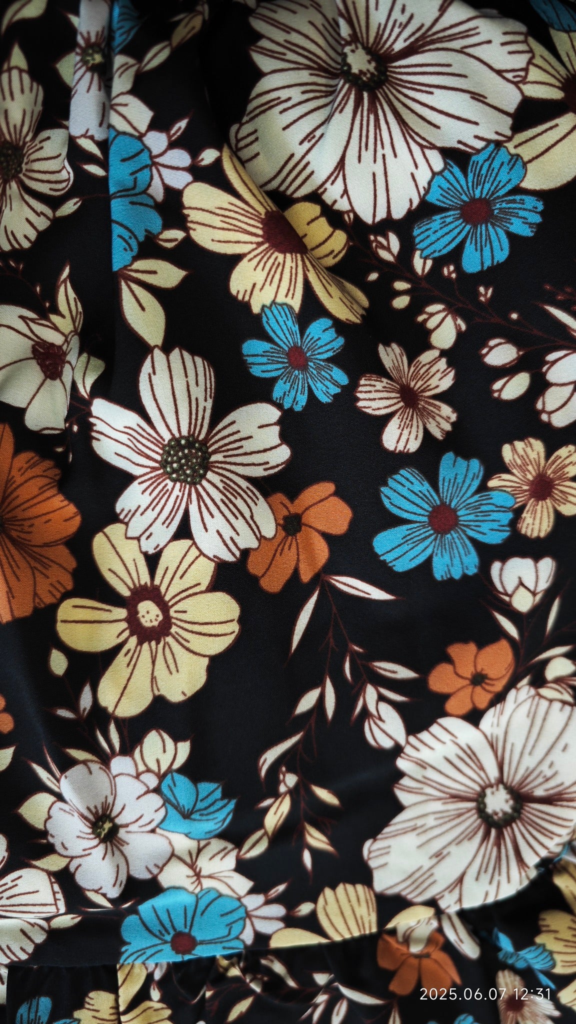 Serina Smocked Tiered Dress with Pockets - Bluewood Bloom