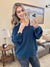 ***PRE-ORDER*** Michelle Mae "Talina" Textured Sweater - Navy