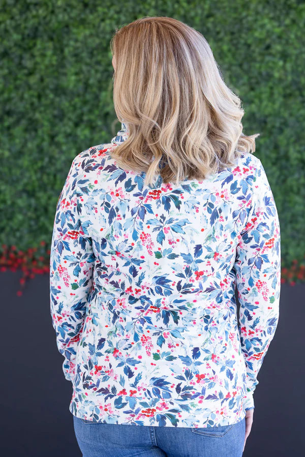 ***PRE-ORDER*** Michelle Mae Soft Funnel Neck - Winter Berry