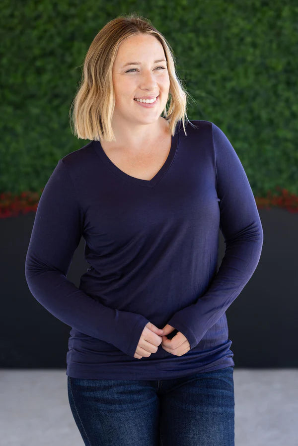***PRE-ORDER*** Michelle Mae "Larissa" Long Sleeve - Navy