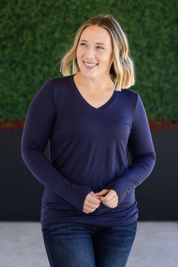 ***PRE-ORDER*** Michelle Mae "Larissa" Long Sleeve - Navy