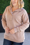***PRE-ORDER*** Michelle Mae &quot;Jesse&quot; Vintage Wash Snap Pullover - Tan