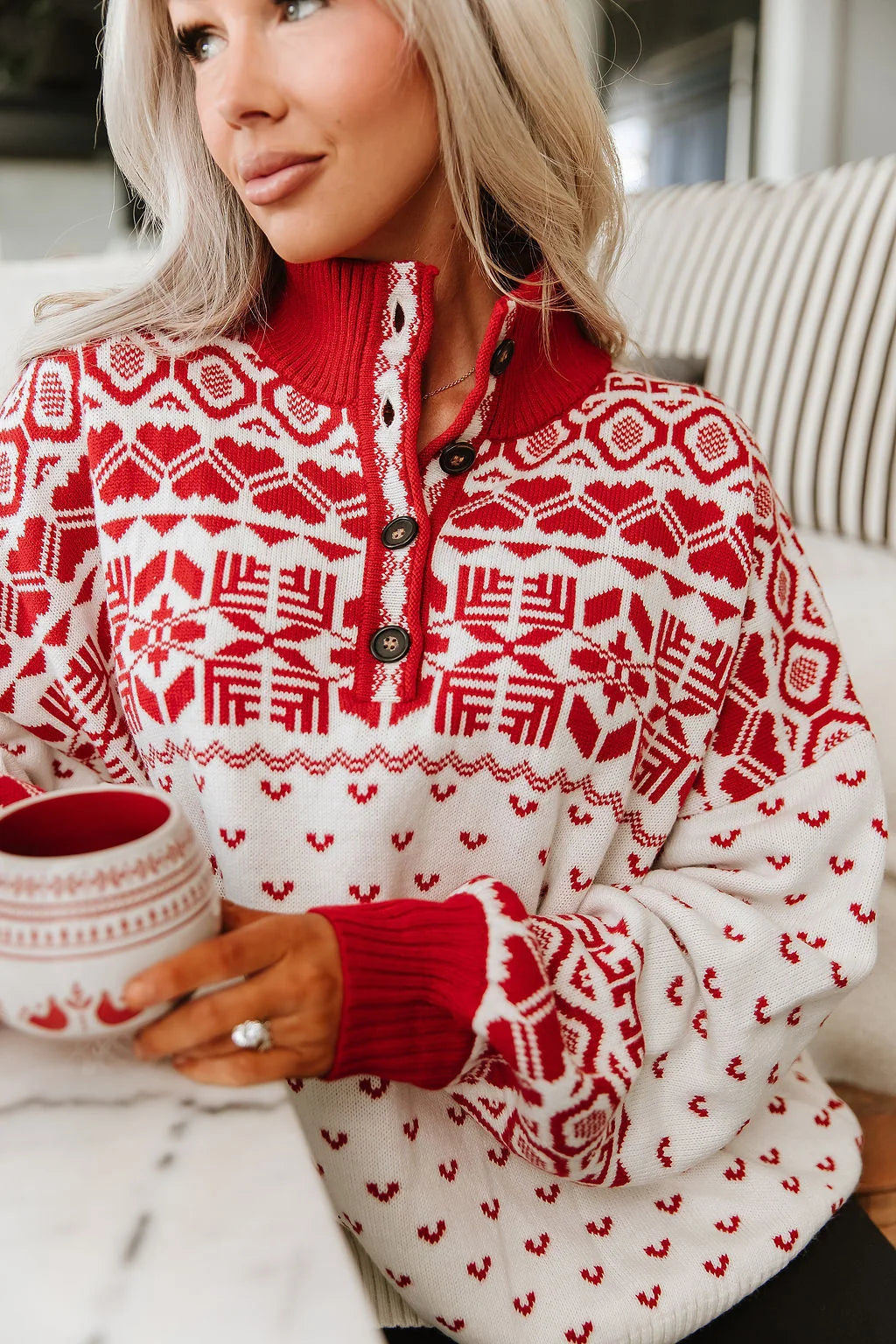 ***PRE-ORDER*** Ampersand Oversized Henley - Mountain Morning