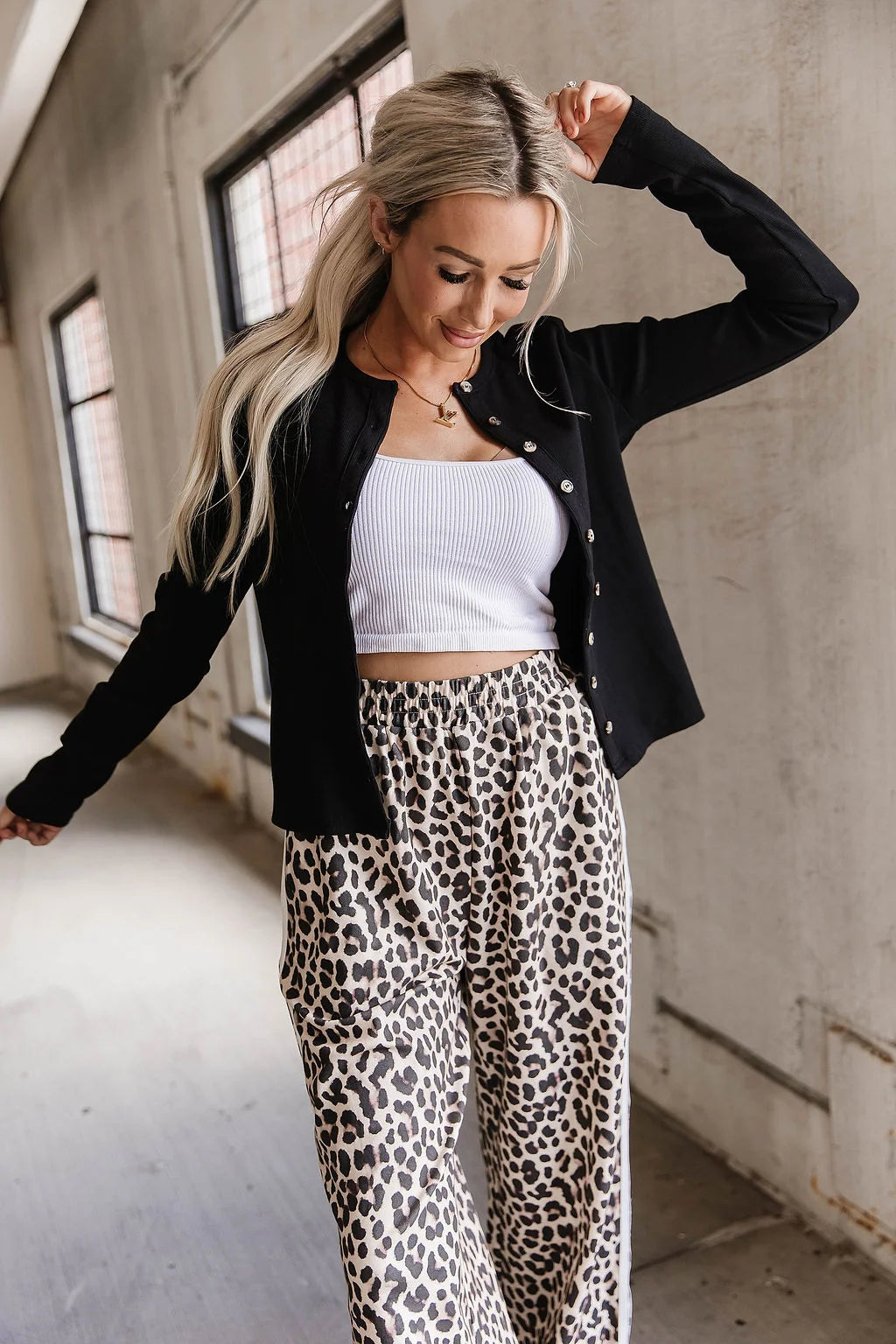 ***PRE-ORDER*** Ampersand Button Front Long Sleeve Lulu - Black
