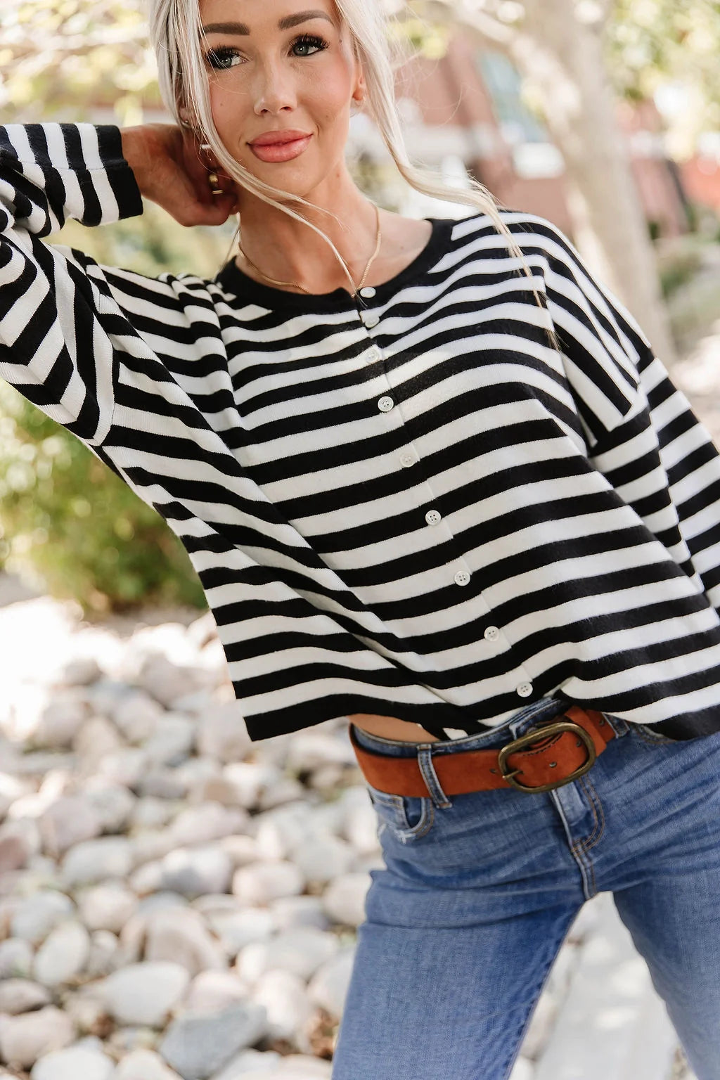 ***PRE-ORDER*** Ampersand Classic Cardigan - Fine Lines