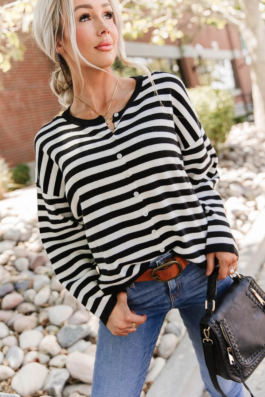 ***PRE-ORDER*** Ampersand Classic Cardigan - Fine Lines