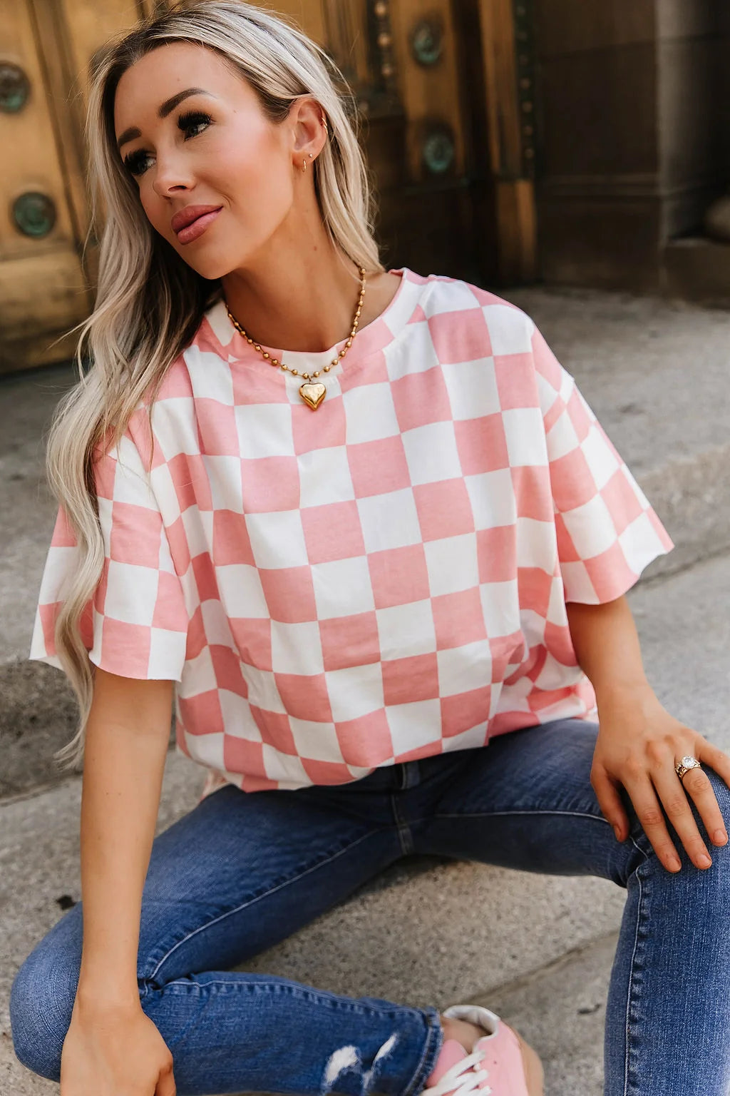 ***PRE-ORDER*** Ampersand  Boyfriend Tee - Check This Out Pink (shipping mid December.)