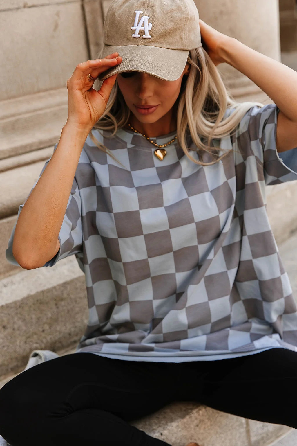 ***PRE-ORDER*** Ampersand  Boyfriend Tee - Check This Out Blue (shipping mid December.)