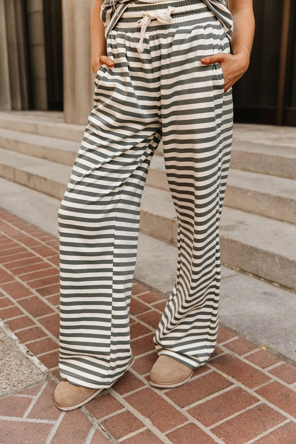 ***PRE-ORDER*** Ampersand 24/7 Pant - Willow Stripe (mid December)