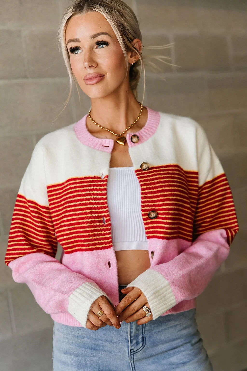***PRE-ORDER*** Ampersand Cozy Knit Cardigan - Happy Place (mid December)