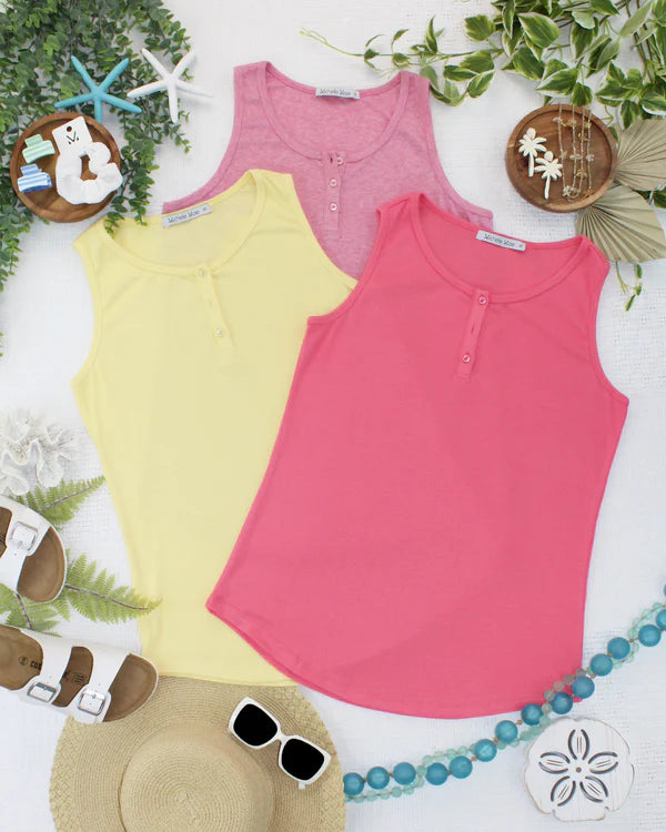Michelle Mae Alison Henley Tank - Yellow