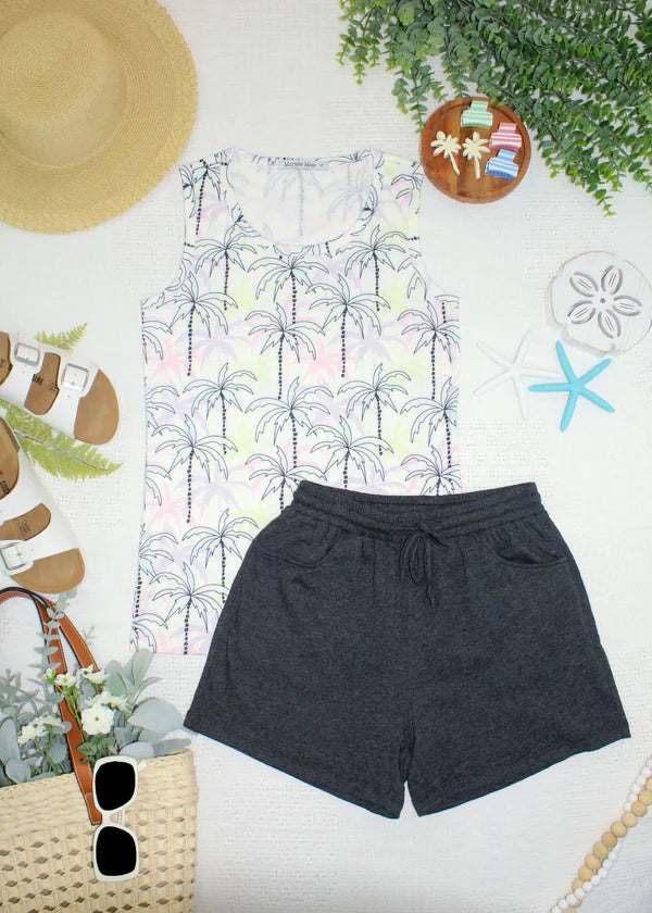 ***PRE-ORDER*** Michelle Mae Ava Tank - Neon Palm