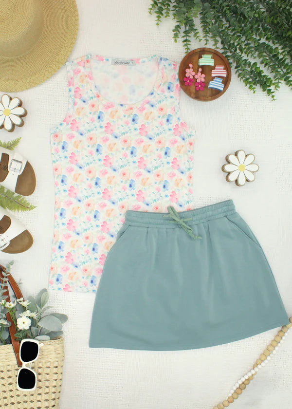 ***PRE-ORDER*** Michelle Mae Ava Tank - Petal Gardens