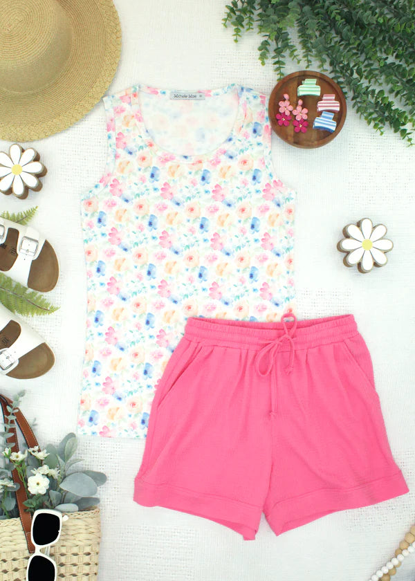 ***PRE-ORDER*** Michelle Mae Ava Tank - Petal Gardens