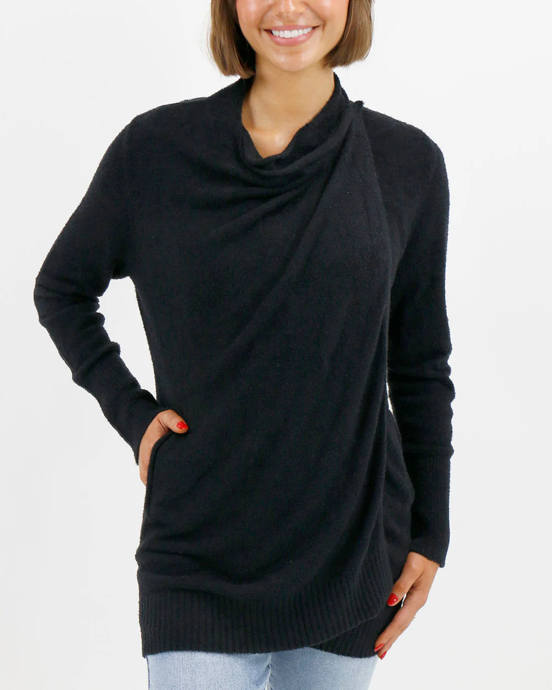 Grace and Lace Bambu Wrap Cardigan - Black