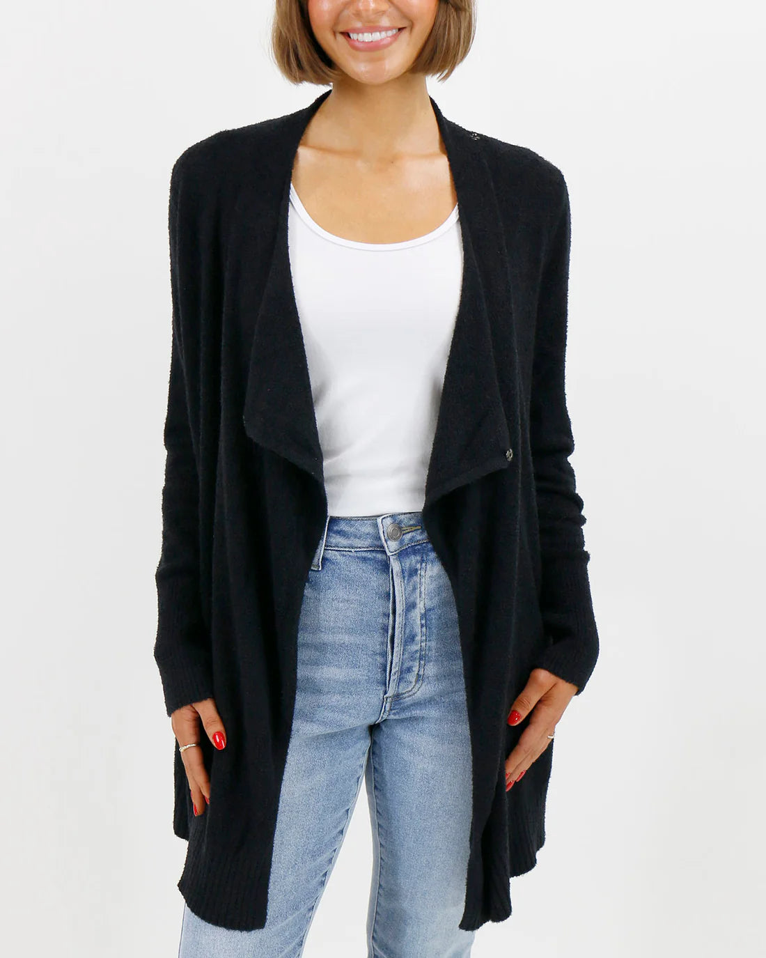 Grace and Lace Bambu Wrap Cardigan - Black