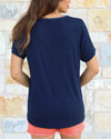 Grace and Lace Basic Crew Neck Tee - Midnight