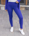 Grace and Lace Best Squat Proof Pocket Leggings - Blue Violet