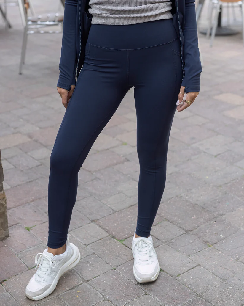 Best Squat Proof Pocket Leggings - Navy