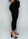 C&#39;est Moi &quot;Bamboo Curvy Size 3/4 High Waisted Legging&quot; - Black