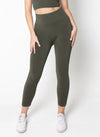C&#39;est Moi &quot;Bamboo 3/4 High Waisted Legging&quot; - Olive