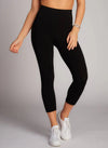 C&#39;est Moi &quot;Bamboo 3/4 High Waisted Legging&quot; - Black