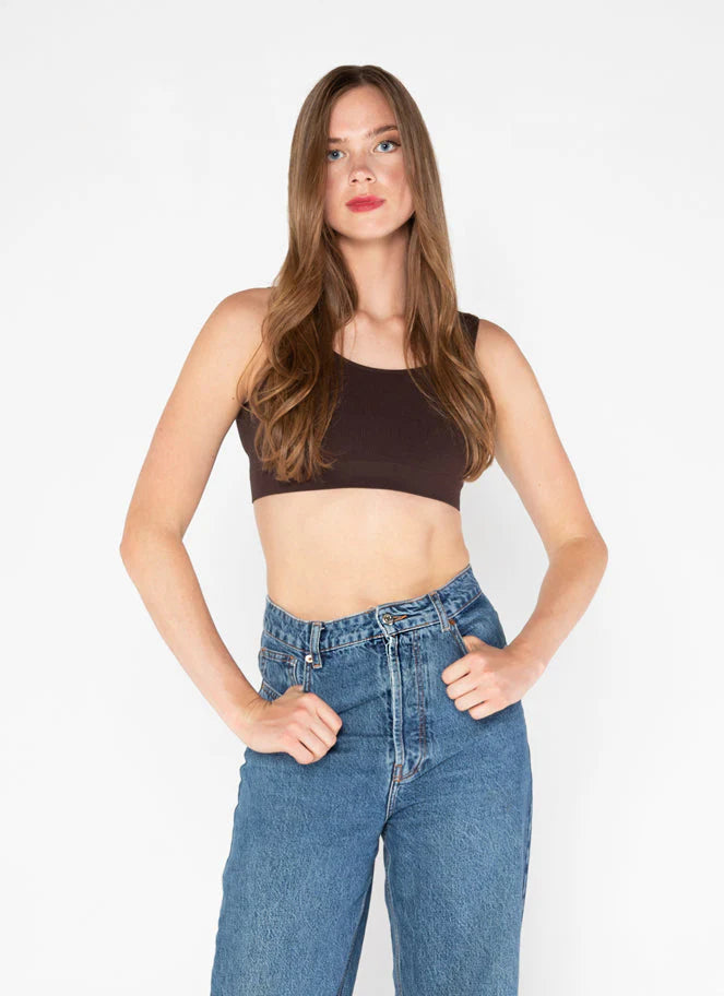 C'est Moi "Bamboo Bralette" - Brown