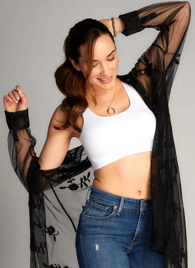 C'est Moi "Bamboo Bralette" - White