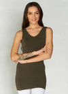 C&#39;est Moi &quot;Bamboo Reversible Tank&quot; - Olive