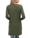 Casual Day Model Cardigan - Olive