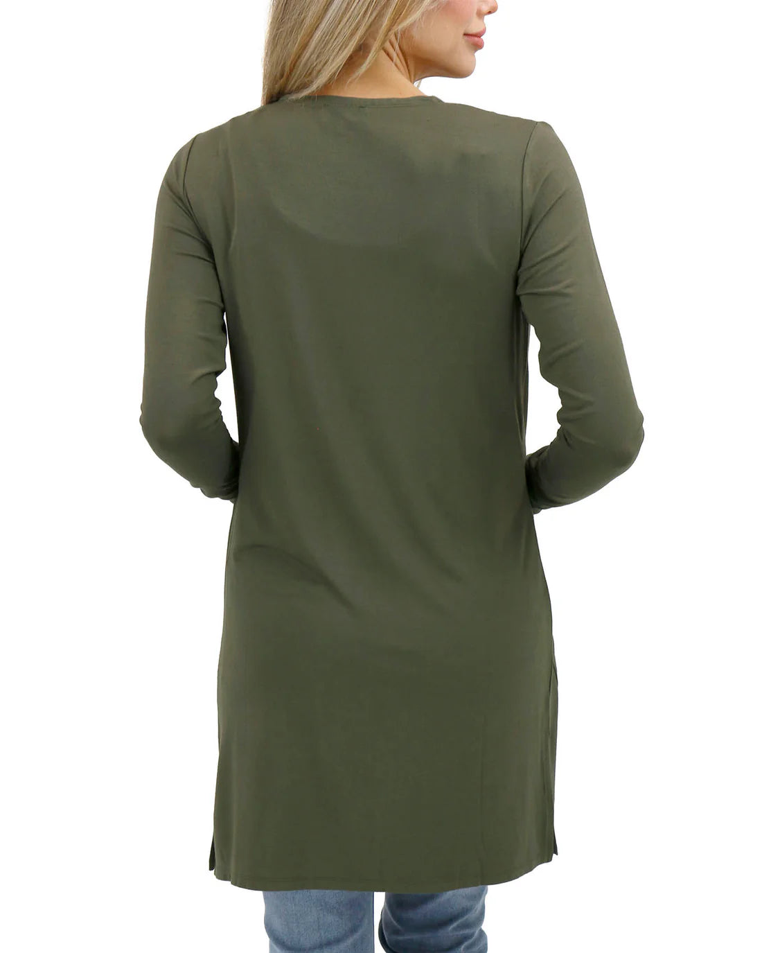 Casual Day Model Cardigan - Olive