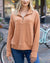 ***PRE-SALE*** Grace and Lace Cool Day Quarter Zip Pullover - Harvest