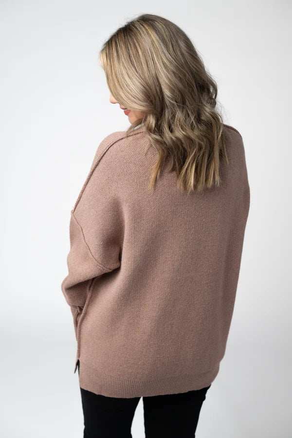 ***PRE-ORDER*** Michelle Mae Aurora Cozy Sweater - Rose Gold