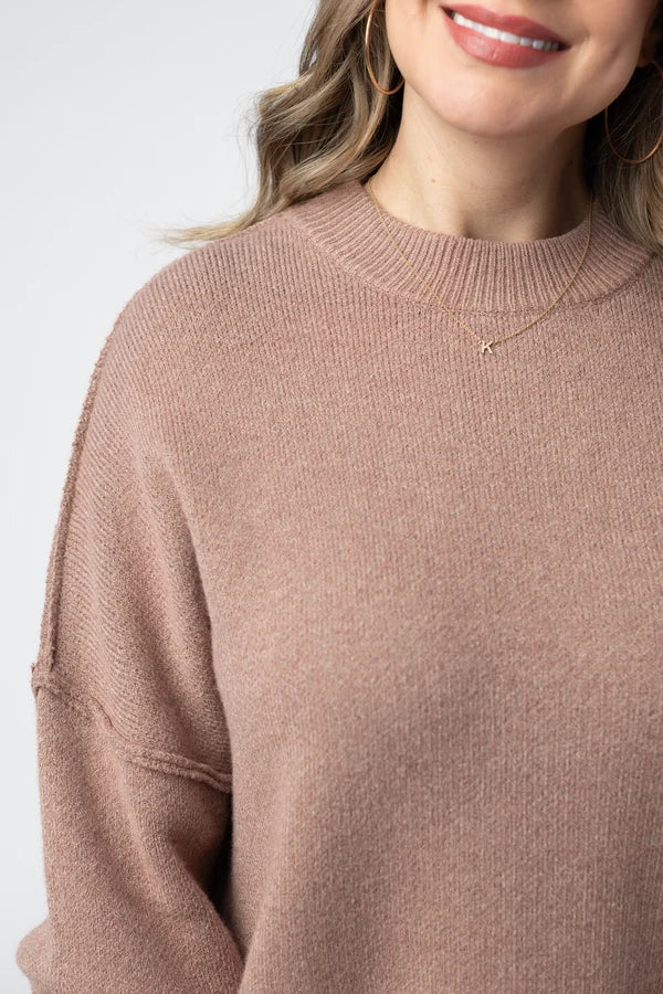 ***PRE-ORDER*** Michelle Mae Aurora Cozy Sweater - Rose Gold