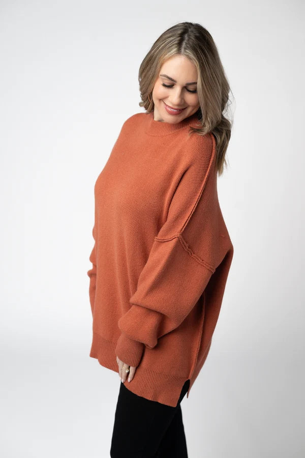 ***PRE-ORDER*** Michelle Mae Aurora Cozy Sweater - Pumpkin Spice