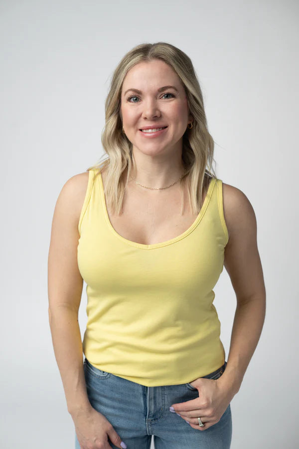 ***PRE-ORDER*** Michelle Mae Kennedy Tank - Lemon