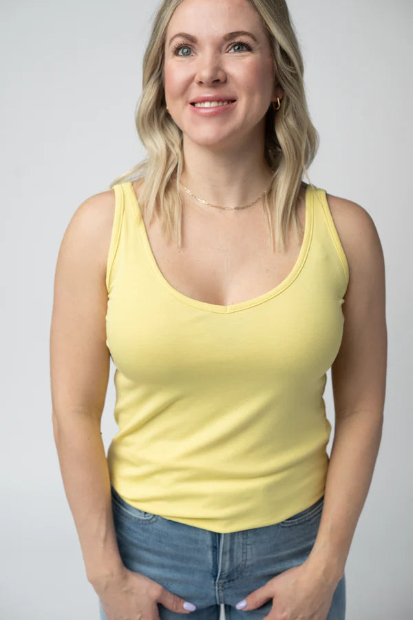 ***PRE-ORDER*** Michelle Mae Kennedy Tank - Lemon