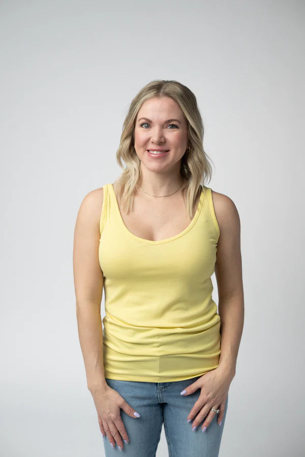 ***PRE-ORDER*** Michelle Mae Kennedy Tank - Lemon