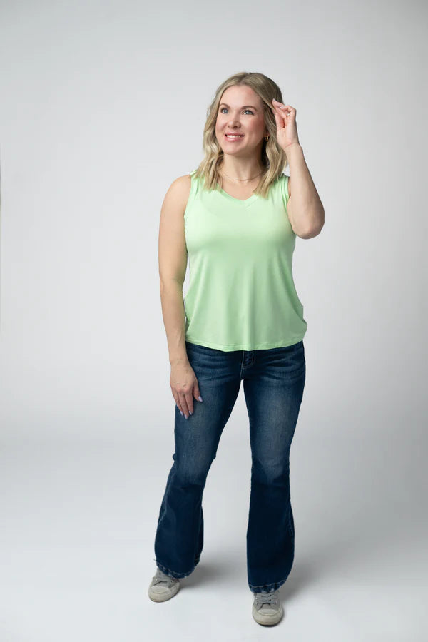 ***PRE-ORDER*** Michelle Mae Noelle Tank - Lime