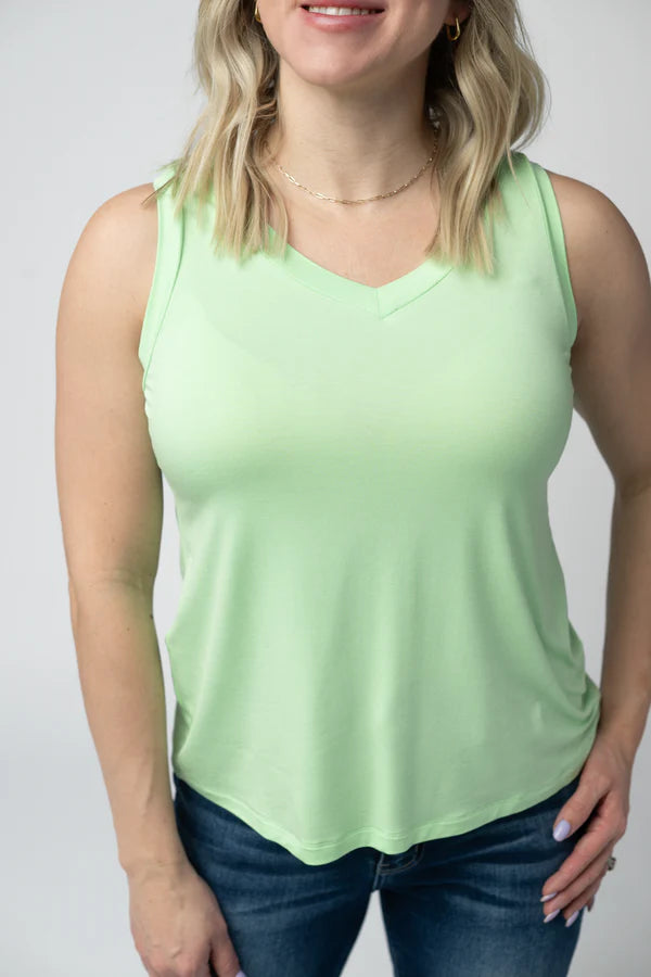 ***PRE-ORDER*** Michelle Mae Noelle Tank - Lime